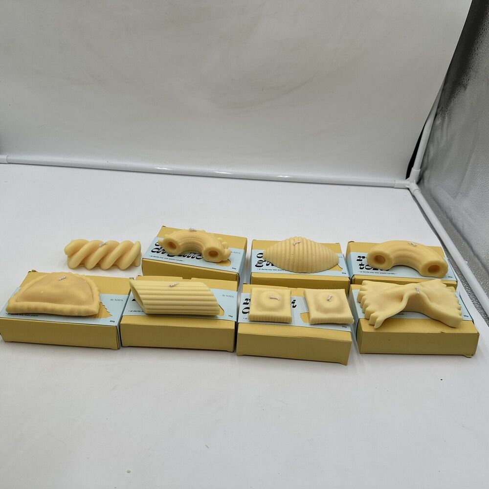 Nata Pasta Candle Wax Lot Of 8 New Open Box